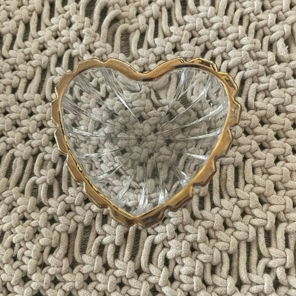 Mikasa Crystal Heart shaped dish